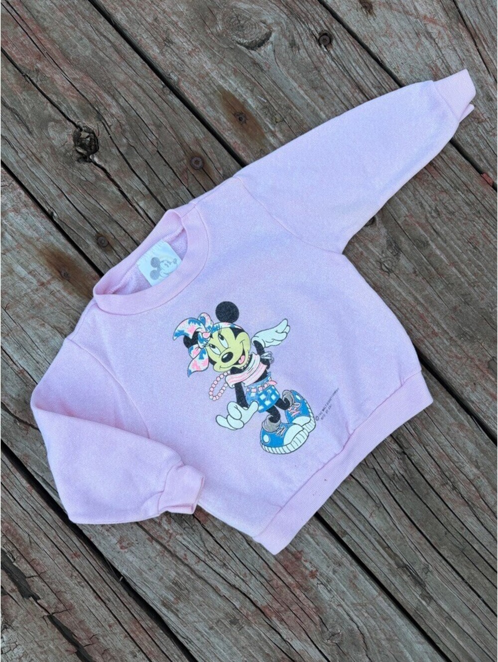Vintage Disney Minnie Mouse Toddler Girl Crewneck Size 2T